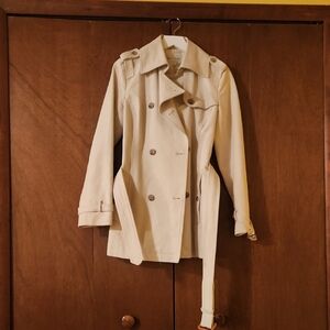 Banana Republic Cream Trench Coat